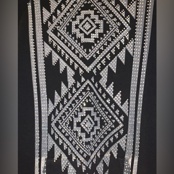 Black Rhinestone Hoodie - Picture 2 of 5